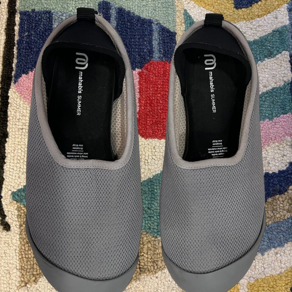 Mahabis Summer SU150102 Womens Classic Gray Textile Slipper Size 5.5-6 EU37
